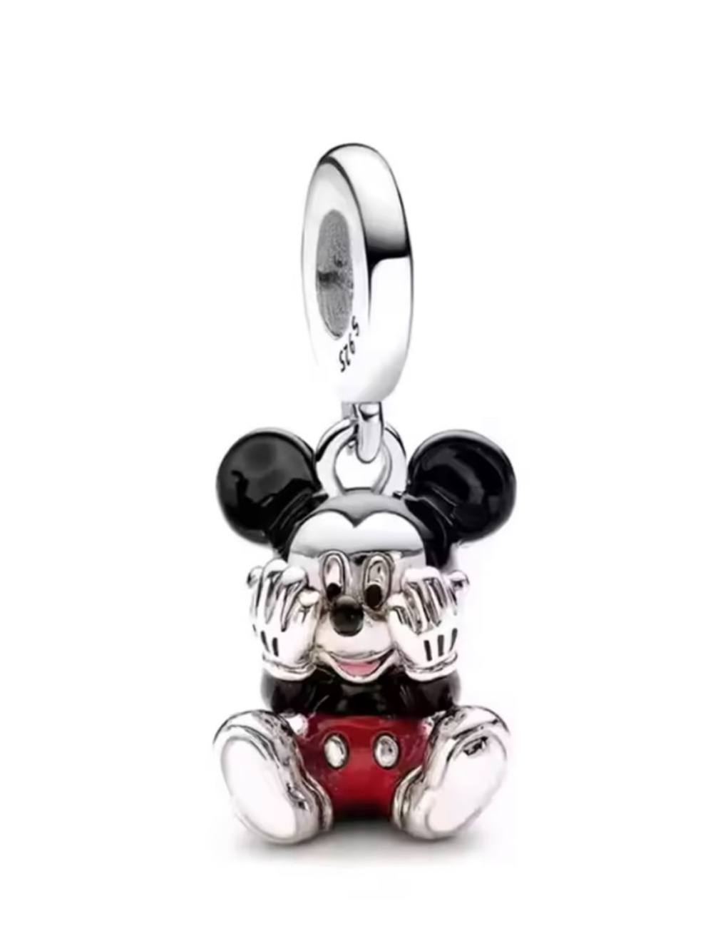 NWOT Disney Mickey Mouse Red Trousers Dangle Charm Sterling Silver 925